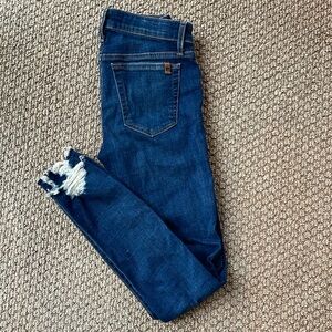 dark wash joes skinny jeans